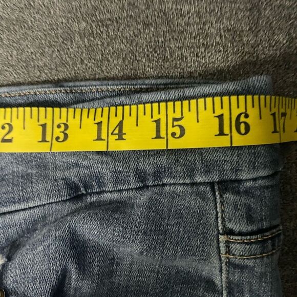 Women’s Good American Good Legs Blue Distressed Jeans RN151301 Size 16 stretchy - Picture 8 of 10